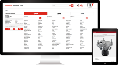 Ansicht eines Automotive-Webshops in der Expertensuche Automotive-Webshop mit Expertensuche