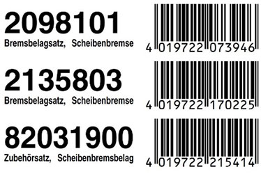 Barcodes und QR-Codes können von ANTEROS passend zum Produkt eigenständig erstellt und auf dem Etikett platziert werden Barcodes und QR-Codes sind in Etiketten vollautomatisch möglich