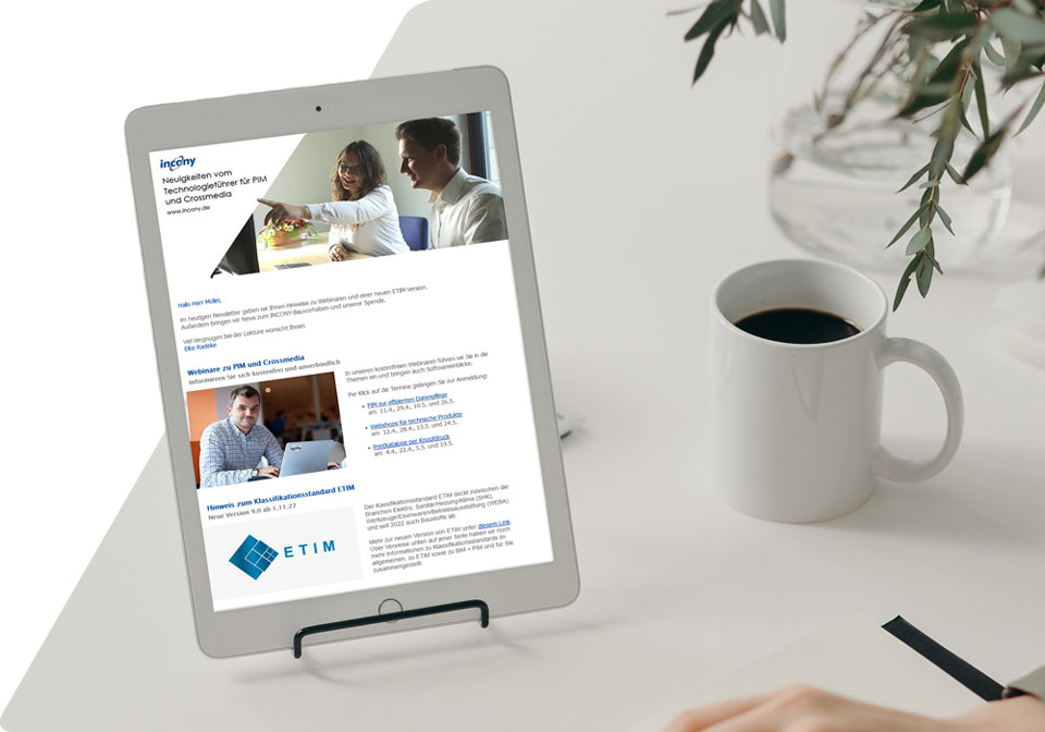 Abonnieren Sie den INCONY-Newsletter INCONY-Newsletter abonnieren